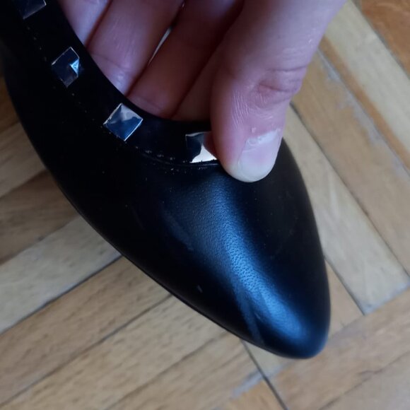 Christian Siriano flat studded black ballerinas shoes, size 7.5 - Picture 11 of 12